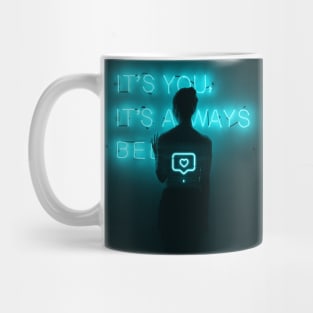 Neon Heart Mug